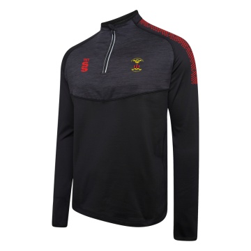 Bury Amateur AFC - 1/4 Zip Dual Performance Top :  Black