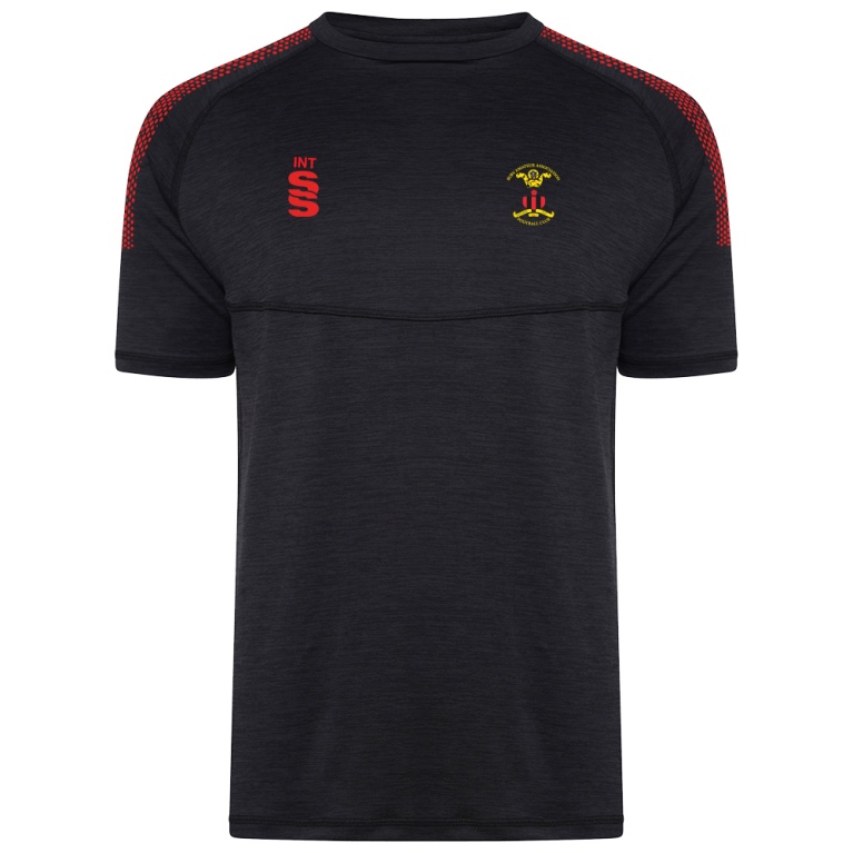 Bury Amateur AFC - Dual Gym T-shirt : Black Melange